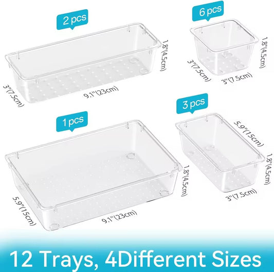 12-Piece Drawer Organizer