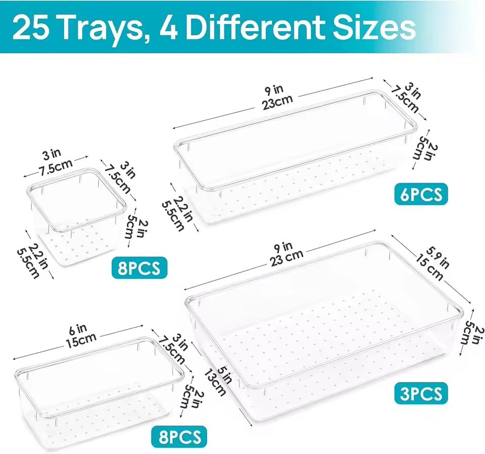 12-Piece Drawer Organizer