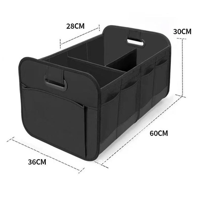 Large foldable Oxford car trunk organizer with compartments
