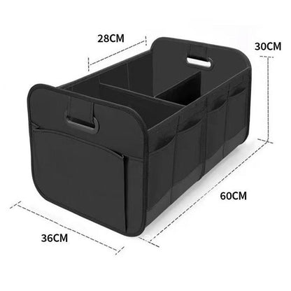 Large foldable Oxford car trunk organizer with compartments