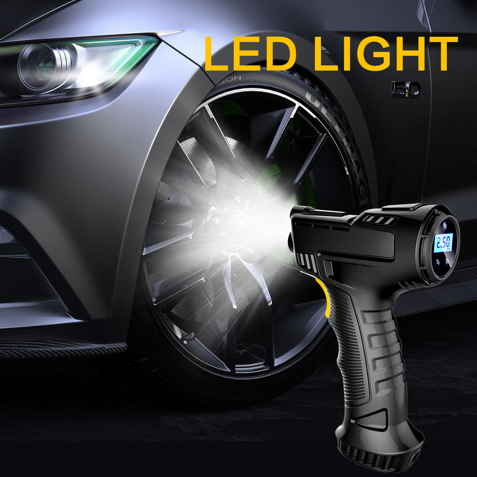 Cordless Digital Tire Inflator 150 PSI with Auto-Stop & LED - product image 3