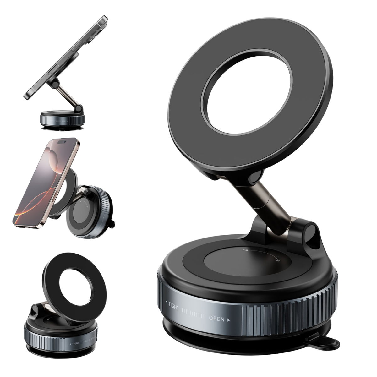 Magnetic Phone Holder Vacuum Suction Car Mount - product image 5