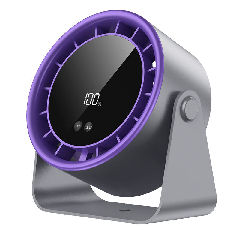 USB rechargeable foldable mini table fan with five speed settings