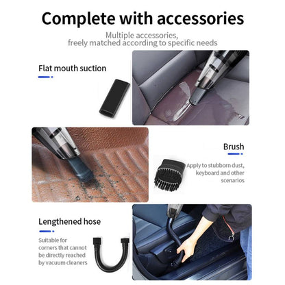 Cordless Wet & Dry Car Vacuum with 3 Suction Levels