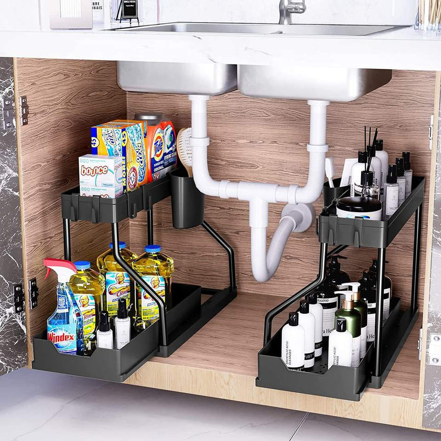 Under-sink storage organizer
