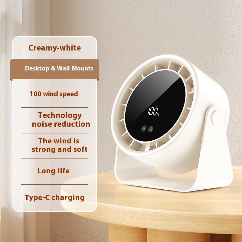 USB Rechargeable Foldable Mini Table Fan – 5 Speeds - product image 5