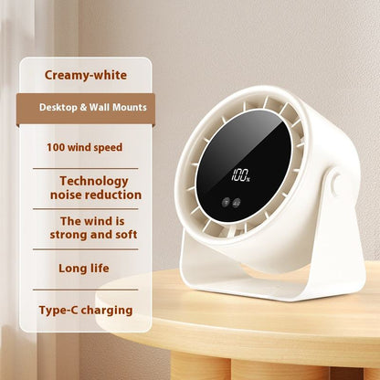USB Rechargeable Foldable Mini Table Fan – 5 Speeds
